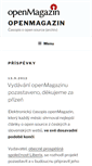 Mobile Screenshot of openmagazin.cz