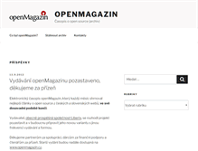 Tablet Screenshot of openmagazin.cz